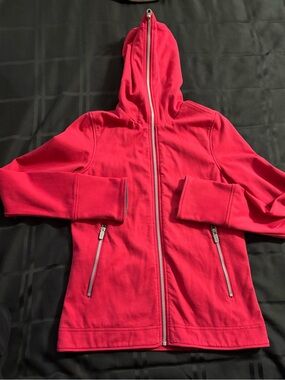 SCOTTeVEST  Tec Hoodie Mens M Red Multi Pocket Full Zip Long Sleeve Tactical TEC